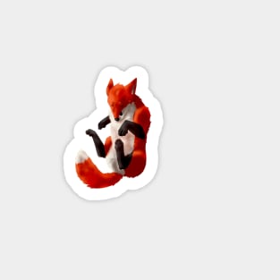 Floating Fox Sticker